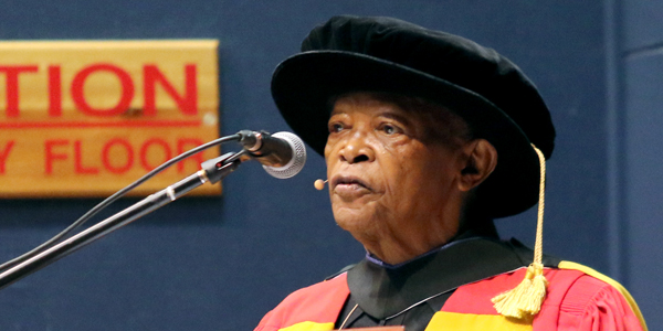 Wits University confers an honorary Doctorate of Medicine on music legend Hugh Masekela. ? Wits University