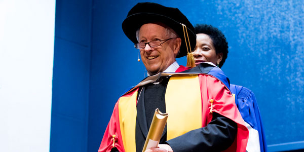 Professor George Ellis receives honorary doctorate from WIts