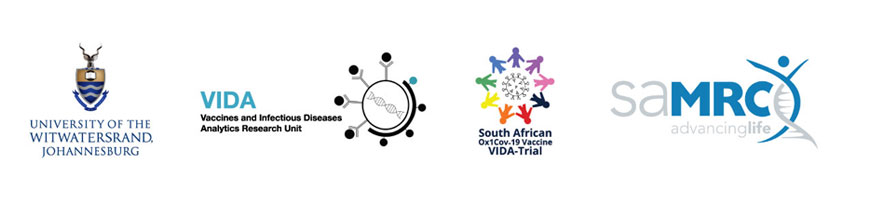 The South African Ox1Cov-19 Vaccine VIDA-Trial partners' logos