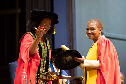 Baroness Valerie Amos Receives an honorary Doctorate from Wits University.