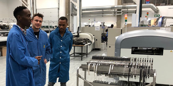 Wits Institute for Collider Particle Physics (ICPP) team visits Jemstech