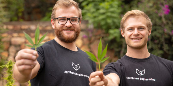 Constant Beckerling and Anlo van Wyk are developing new tech aimed at disrupting the booming cannabis.
