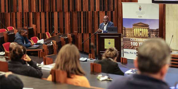 Professor Achille Mbembe delivers the first Climate Change and Sustainability lecture