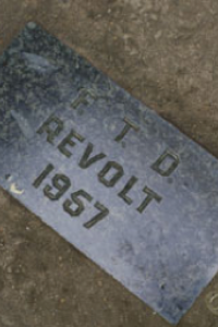 FTD plaque memento of the 'Revolution' of 1957